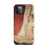 Male Nude Arms Upstretched - William Etty Phone Case Iphone 11 Pro Max / Matte Iphone Case Nude Male Figure Painting Fine Art,