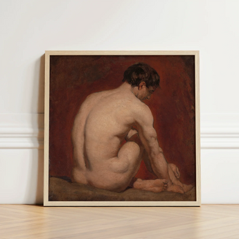 Framed Oil Painting Nude Male Figure Pose Deep William Etty’s, Etty Gay, Art