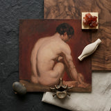 Male Nude from the Back - William Etty Art Print / Canvas Richly Textured Oil Painting Figure Profile Etty’s, Gay, Prints