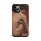 Mannelijk naakt van achteren - William Etty iPhone-hoesje, 11 Pro / Mat, Telefoonhoesjes, Toby Leon