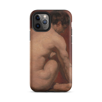 Mannelijk naakt van achteren - William Etty iPhone-hoesje, 11 Pro / Mat, Telefoonhoesjes, Toby Leon