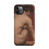 Mannelijk naakt van achteren - William Etty iPhone-hoesje, 11 Pro Max / Mat, Telefoonhoesjes, Toby Leon