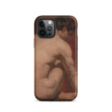 Mannelijk naakt van achteren - William Etty iPhone-hoesje, 12 Pro / Mat, Telefoonhoesjes, Toby Leon