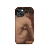 Mannelijk naakt van achteren - William Etty iPhone-hoesje, 14 / Mat, Telefoonhoesjes, Toby Leon