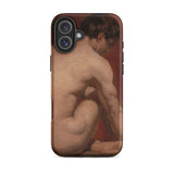 Mannelijk naakt van achteren - William Etty iPhone-hoesje, 16 Plus / Mat, Telefoonhoesjes, Toby Leon