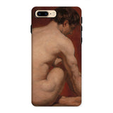 Mannelijk naakt van achteren - William Etty iPhone-hoesje, 8 Plus / Mat, Telefoonhoesjes, Toby Leon