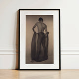 Male Nude Draped in Vetti - Lionel Wendt Queer Art Print / Canvas, 12x18’’ / 31x46cm / Black Frame / Matboard, Posters Prints & Visual