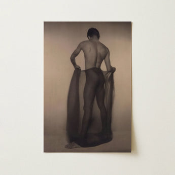 Male Nude Draped in Vetti - Lionel Wendt Queer Art Print / Canvas, 12x18’’ / 31x46cm / Unframed / no Border, Posters Prints & Visual