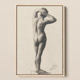 Male Nude - Gustav Klimt Fine Art Print / Canvas, 12x18’’ / 31x46cm / Natural Frame, Posters Prints & Visual Artwork, Toby Leon
