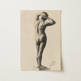Male Nude - Gustav Klimt Fine Art Print / Canvas, 12x18’’ / 31x46cm / Unframed / no Border, Posters Prints & Visual Artwork, Toby Leon