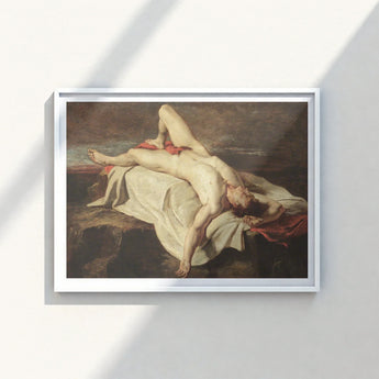 Framed Reproduction Classical Painting Nude Figure Draped Fabric William Etty Fine, Art, Print