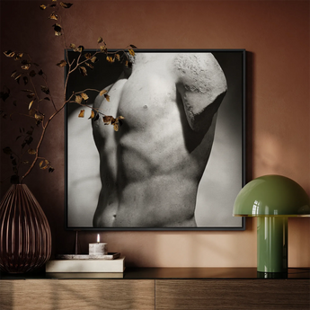 Male Nude Marble Torso Art Print / Canvas, Posters Prints & Visual Artwork, Toby Leon