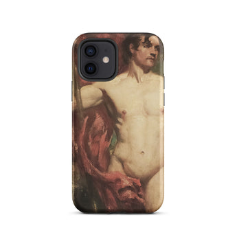Male Nude Standard Bearer - William Etty Phone Case, Iphone 12 / Matte, Mobile Cases, Toby Leon