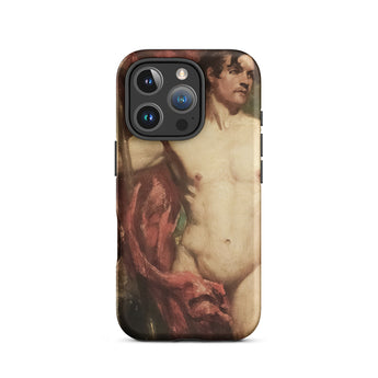 Male Nude Standard Bearer - William Etty Phone Case Iphone 16 Pro / Matte Phone Case Nude Male Painting William Etty, Cradle Artistic