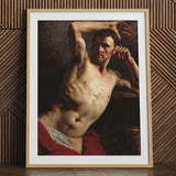 Männlicher Akt - Theodore Gericault Kunstdruck / Leinwand, 24x32’’ / 61x81cm / Naturrahmen / Passepartout, Poster, Drucke & visuelle Kunstwerke, Toby Leon