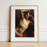 Male Nude - Theodore Gericault Art Print / Canvas, 12x16’’ / 31x41cm / Natural Frame / Matboard, Posters Prints & Visual Artwork, Toby Leon
