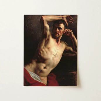 Male Nude - Theodore Gericault Art Print / Canvas, 12x16’’ / 31x41cm / Unframed / no Border, Posters Prints & Visual Artwork, Toby Leon