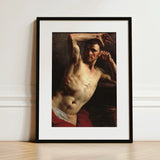 Male Nude - Theodore Gericault Art Print / Canvas Black-framed Classical Painting Dramatic Théodore Géricault’s Study, Homoerotic, Prints