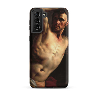 Male Nude - Theodore Gericault Samsung Case, Galaxy S21 Plus / Matte, Smartphone Case Painted Shirtless Man