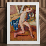 Männlicher Akt – Wojciech Weiss Fine Art Print / Leinwand, 24x32’’ / 61x81cm / Weißer Rahmen / Passepartout, Poster, Drucke & visuelle Kunstwerke, Toby Leon