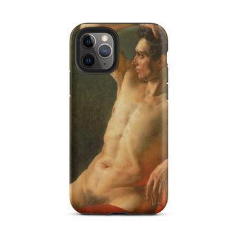 Male Torso in Profile - Theodore Gericault Phone Case Iphone 11 Pro / Matte Phone Case Nude Male Figure Theodore Gericault Art, Flesh Meets