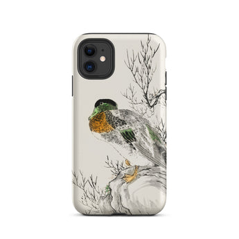 Wilde eend - Numata Kashu Meiji Duck Art iPhone-hoesje, 11 / Mat, mobiele telefoonhoesjes, Toby Leon