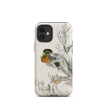 Wilde eend - Numata Kashu Meiji Duck Art iPhone-hoesje, 12 Mini / Mat, mobiele telefoonhoesjes, Toby Leon