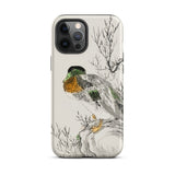 Wilde eend - Numata Kashu Meiji Duck Art iPhone-hoesje, 12 Pro Max / Mat, mobiele telefoonhoesjes, Toby Leon