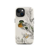 Wilde eend - Numata Kashu Meiji Duck Art iPhone-hoesje, 15 / Mat, mobiele telefoonhoesjes, Toby Leon