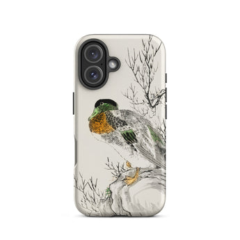 Wilde eend - Numata Kashu Meiji Duck Art iPhone-hoesje, 16 / Mat, mobiele telefoonhoesjes, Toby Leon