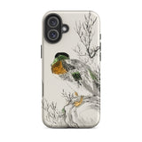 Wilde eend - Numata Kashu Meiji Duck Art iPhone-hoesje, 16 Plus / Mat, mobiele telefoonhoesjes, Toby Leon