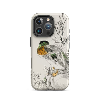 Wilde eend - Numata Kashu Meiji Duck Art iPhone-hoesje, 16 Pro / Mat, mobiele telefoonhoesjes, Toby Leon