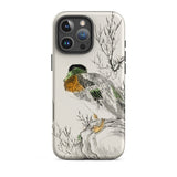 Wilde eend - Numata Kashu Meiji Duck Art iPhone-hoesje, 16 Pro Max / Mat, mobiele telefoonhoesjes, Toby Leon