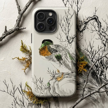 Wilde eend - Numata Kashu Meiji Duck Art iPhone-hoesje, mobiele telefoonhoesjes, Toby Leon