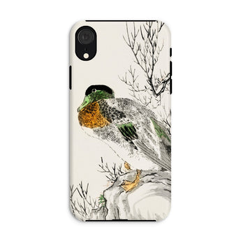 Wilde eend - Numata Kashu Meiji Duck Art iPhone-hoesje, Xr / Mat, mobiele telefoonhoesjes, Toby Leon