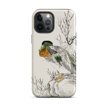 Mallard - Numata Kashu Meiji Duck Art Phone Case Iphone 12 Pro Max / Matte Duck-themed Phone Case Numata Kashu, Digital Heartbeat