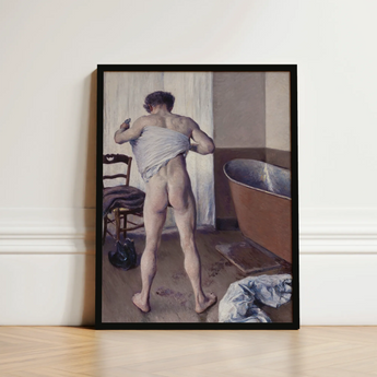 Man at His Bath - Gustave Caillebotte Nude Art Print / Canvas Black-framed Reproduction Painting Jean-auguste-dominique Ingres Gay,