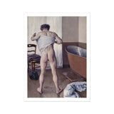 Man at His Bath - Gustave Caillebotte Nude Art Print / Canvas Figure Bathtub Viewed Gay, Caillebotte’s Prints