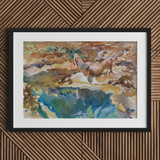 Man and Pool - John Singer Sargent Nude Art Print / Canvas, 30x20’’ / 76x51cm / Black Frame / Matboard, Posters Prints & Visual Artwork,