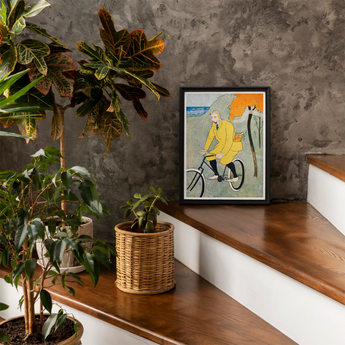 Man Riding Bicycle - Edward Penfield Art Print / Canvas, Posters Prints & Visual Artwork, Toby Leon