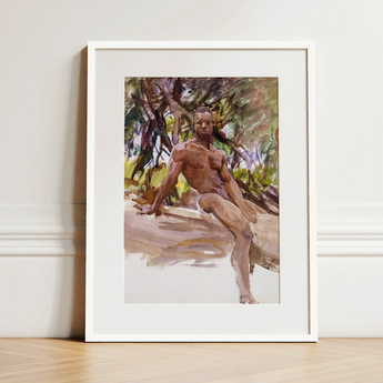Man and Trees - John Singer Sargent Art Print / Canvas, John Singer Sargent, Singer Sargent Nude, Sargent Nude Art