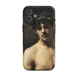 Man met laurierkrans - John Singer Sargent iPhone-hoesje, 16 Plus / Mat, Telefoonhoesjes, Toby Leon