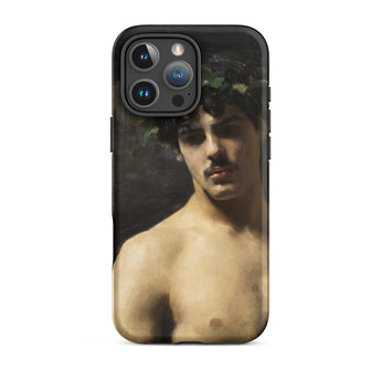 Man met lauwerkrans - John Singer Sargent iPhone-hoesje, 16 Pro Max / Mat, Telefoonhoesjes, Toby Leon