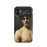 Man Wearing Laurels - John Singer Sargent Phone Case Iphone 11 / Matte Phone Case Classical Art John Singer Sargent, Sargent-inspired Gay