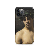 Man Wearing Laurels - John Singer Sargent Phone Case Iphone 12 Pro / Matte Phone Case Classical Painting Man John Singer Sargent,