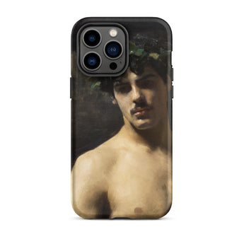 Man Wearing Laurels - John Singer Sargent Phone Case Iphone 14 Pro Max / Matte Phone Case Classical Painting John Singer Sargent,