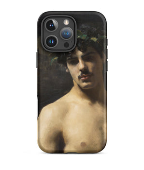 Iphone 16 Pro Max / Matte Man Wearing Laurels - John Singer Sargent Phone Case, Sargent-inspired Gay Art