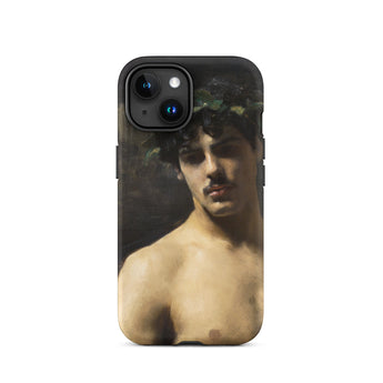 Man Wearing Laurels - John Singer Sargent Phone Case Iphone 15 / Matte Phone Case Classical Painting John Singer Sargent, Sargent-inspired