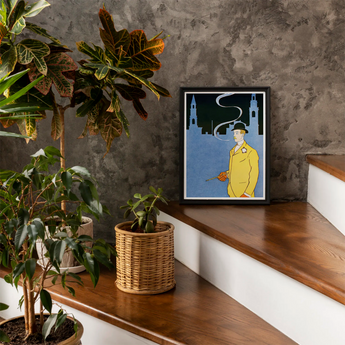 Man in Yellow Suit - Edward Penfield Art Print / Canvas, Posters Prints & Visual Artwork, Toby Leon