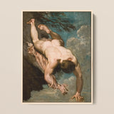 Manlius Hurled from the Rock - William Etty Art Print / Canvas, William Etty’s Dramatic, Marcus Manlius Capitolinus, Capitolinus’ Tragic